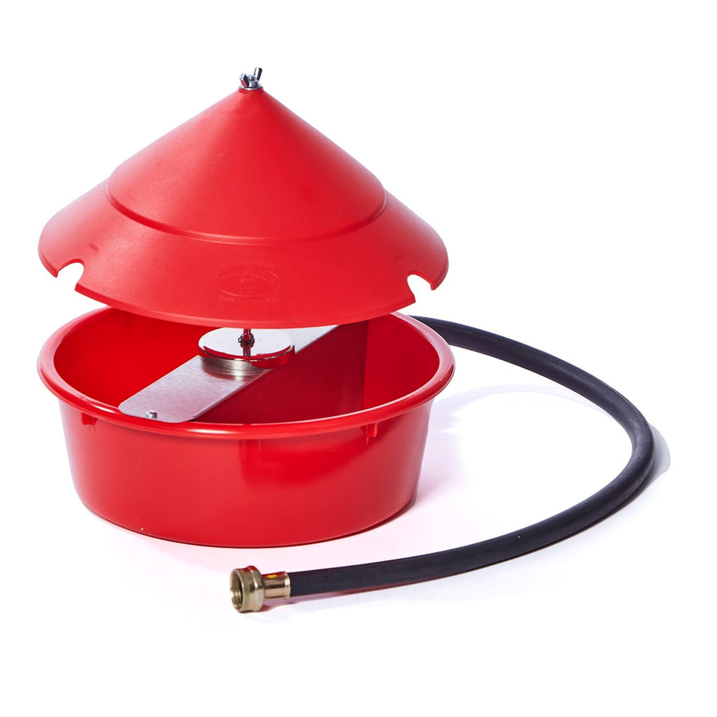 Little Giant Automatic Chicken Waterer with Cover, 5 qt