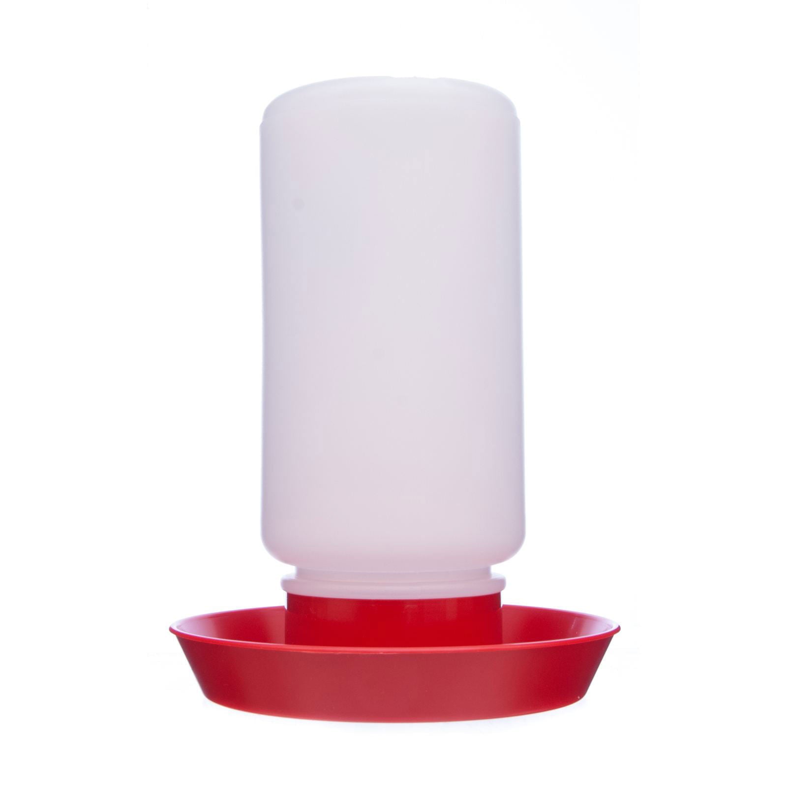 Little Giant 1 Quart Chicken Feeder & Waterer – Plastic Screw-On Jar & Base (Sold Separately)