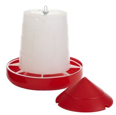 Little Giant Deluxe Hanging Feeder with Lid – 22 lb Capacity for Poultry & Chickens