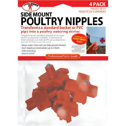 Poultry Nipples, 4 pk