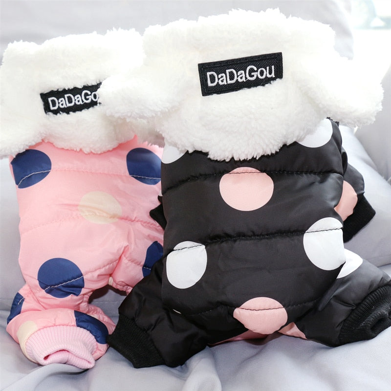 Big Polka Dot Snowsuit Jumpsuit