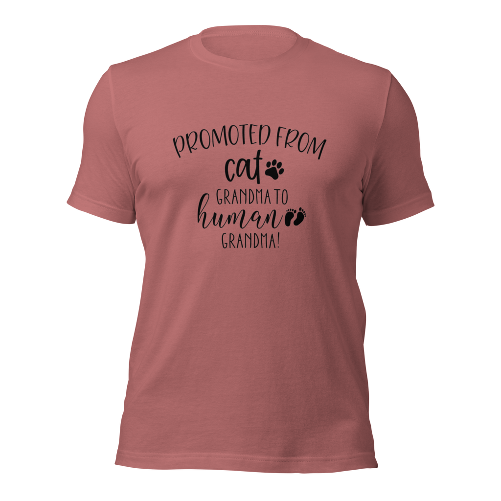 Promoted from Cat Grandma to Human Grandma T-Shirt